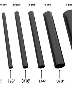 130 PC. Dual Wall Adhesive Marine Heat Shrink Kit - 3:1 Shrink Ratio - Black 3.5 Inch - Assortment - Black 11 71ln7lTN5YL
