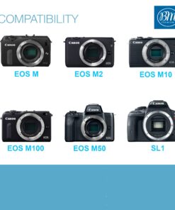 BM Premium 2-Pack of LP-E12 Batteries for Canon EOS-M, EOS M2, EOS M10, EOS M50, EOS M50 Mark II, EOS M100, EOS M200, SX70 HS, Rebel SL1 Cameras 2 Batteries 11 71loZcZwG6L