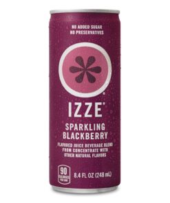 IZZE Sparkling Juice, 4 Flavor, Variety Pack, 8.4 Fl Oz Can (Pack of 24) Blackberry, Clementine, Apple, Grapefruit Classic Variety Pack 8.4 Fl Oz (Pack of 24) 24 71lotXFHrnL