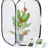 RESTCLOUD Insect and Butterfly Habitat Cage Terrarium Pop-up 23.6 Inches Tall White With Black 15.7 x 15.7 x 23.6 inches 31 71louvvuRdL