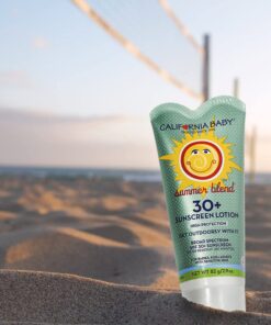 California Baby Summer Blend Broad Spectrum SPF 30+ Sunscreen Lotion - for Babies, Kids & Adults, Free of Added Fragrances, Common Allergens, and Irritants, Fragrance Free, Water Resistant, 2.9oz 16 71lq0uGs6L