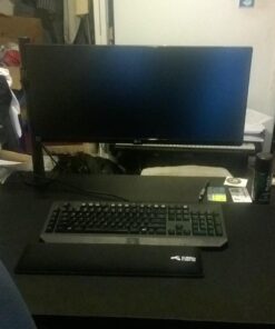 Glorious Gaming Wrist Pad/Rest - Full Standard Size - Black - Mechanical Keyboards, Stitched Edges, Ergonomic | 17.5x4 inches | 25mm/1in Thick (GWR-100) Full Size (Standard) 47 71lqdisTaNL