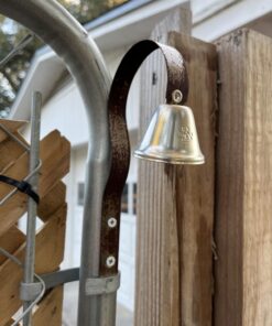 Mighty Paw Metal Dog Doorbell - Durable Bell Big Dog - Optimized Sound - Includes Doggy Doorbell Training Tips - Durable Sleek Silver Bell - Puppy Training Supplies - Pet Door Bells Potty Training 24 71lqmo4lzKL