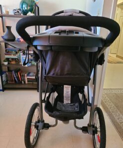 Graco FastAction Fold Jogger Travel System | Includes the FastAction Fold Jogging Stroller and SnugRide 35 Infant Car Seat, Gotham 55 71lrjukrELL