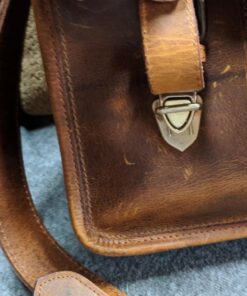 Leather Messenger Bag for Men - Full Grain Leather Briefcase Laptop Satchel Office Crossbody Travel Bag by Rustic Town (16 Inch, Brown) 55 71luDRgIN L 1