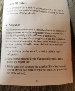 ThermoPro TP710 Instant Read Meat Thermometer Digital for Cooking, 2-in-1 Waterproof Kitchen Food Thermometer with Dual Probes and Dual Temperature Display for Oven, Grilling, Smoker & BBQ Upgrade 78 71lusZHy4NL