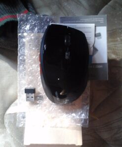 TECKNET Wireless Mouse, 2.4G USB Computer Mouse with 6-Level Adjustable 3200 DPI, 30 Months Battery, Ergonomic Grips, 6 Buttons Portable for PC, Chromebook, Mac - Black 50 71lvDhV7rRL