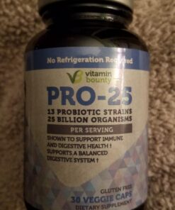 Vitamin Bounty Pro-Daily Probiotic - 13 Probiotic Strains, Gut Health, Digestive Health, Including Lactobacillus Acidophilus, Probiotic for Women and Men (Pro-25 Probiotics) Pro-25 Probiotics 36 71lvVWIK7wL