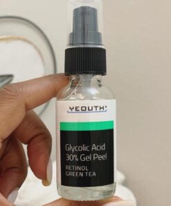 YEOUTH Glycolic Acid Peel for Face Professional 30% Gel with Retinol & Green Tea, Chemical Peel for Face at Home for Wrinkles, Dark Spots & Acne, Skin Care Chemical Exfoliant, Glycolic Acid Serum Glycolic 30% Peel 1oz 39 71lw70aJFCL