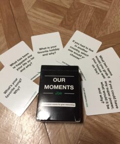 OUR MOMENTS Kids: 100 Conversation Starter Cards for Families and Kids - Relationship Building - Car Travel, Road Trip & Card Game for Healthy Loving Family - Questions for Family Activities 37 71lwNxzddL