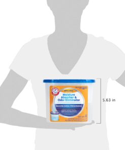 Arm & Hammer Fragrance Free Refillable Moisture Absorber and Odor Eliminator 14 oz. Tub 15 71lycoku9cL