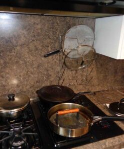 DecoBros Wall Door Mounted Pot Lid Rack, Chrome Finish 26 71lzthVGYhL