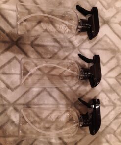 EPAuto Heavy Duty Chemical Resistant Spray Bottles with Sprayer (16 oz), Clear, 3-Pack Black 24 71m PHX2XvL