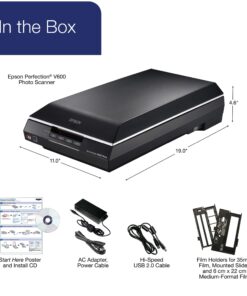 Epson Perfection V600 Color Photo, Image, Film, Negative & Document Scanner V600 - New 36 71m xCSm08L