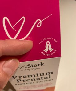 Pink Stork Premium Prenatal Vitamins for Women with Organic Whole-Food Ingredients for Fetal Development and Morning Sickness Support, Probiotics, Folate, B6, & More - 60 Capsules 39 71m1DgAkk8L