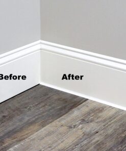 InstaTrim Peel and Stick Trim - Flexible, Adhesive Caulk Tape for Walls, Floors, Counters, Tile, & More - White 1/2 in by 10 ft Adhesive Trim 1/2 in x 10 ft, 2‐pk 35 71m1c4M3fXL