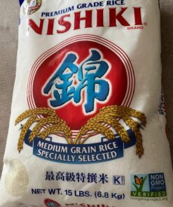 Nishiki Premium Rice, Medium Grain,15 Pound (Pack of 1) 15 Pound (Pack of 1) 48 71m2IbJjN1L