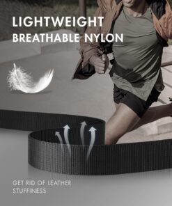 FAIRWIN Men's Tactical Belt, Rigger Belt, Utility Web Nylon Novelty Work Belt for Men Black S(Waist 30''-36''Width 1.5'') 20 71m3VWqLnL