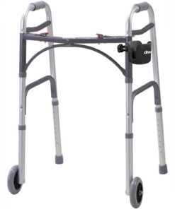 Alternative view of Drive Medical Universal Clamp-On Cup Holder For Walker, Rollator, & Wheelchair, 3 x 3 Inch, Black Standard Packaging