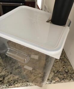 Rubbermaid Commercial Products Large Lid For 12, 18, And 22 Qt. Plastic Space Saving Square Food Storage Container (Fg652300Wht),White White Lid (12 qt.- 22 qt.) 29 71m6hrp TAL