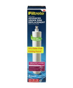 Alternative view of Filtrete Advanced Under Sink Quick Change Water Filtration Filter 3US-PF01, for use with 3US-PS01 System, 1 Count (Pack of 1), White