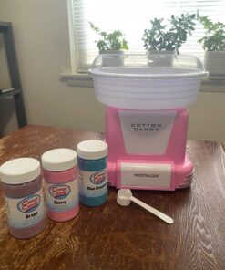 Cotton Candy Express Floss Sugar Variety Pack with 3 - 11oz Plastic Jars of Cherry, Blue Raspberry & Grape Flossing Sugars Plus 50 Paper Cotton Candy Cones Cherry, Grape, Blue Raspberry 31 71m7byQu4L
