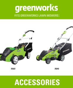 Greenworks Replacement Lawn Mower Blade (16" Mowers : 25322, 25242) Blade For 16" Mower: 25322, 25242 8 71m7csM9NL