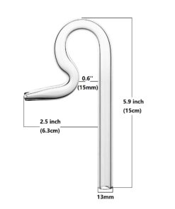 Alternative view of JARDLI 13mm Glass Lily Pipe Jet Outflow & Inflow for 12/16mm Tube - Aquarium Planted Tank Aquascaping