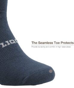 LIQQY Unisex Women's Comfort Low Cut Ankle Quarter Socks with Arch Support 6 Pack Large Navy Blue 10 71m8l PmzRL