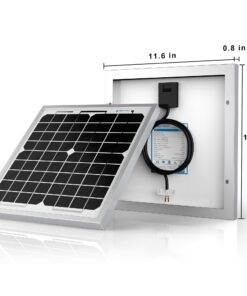ACOPOWER HY010-12M 10 Watt 10W Mono Solar Panel for 12V Battery Charging RV Boat, Off Grid 27 71m9XJhDOcL