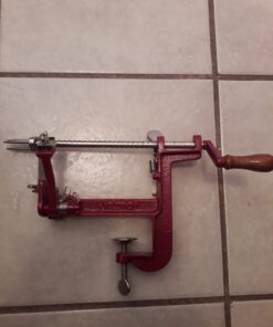 Johnny Apple Peeler (VKP1011), Clamp Base, Stainless Steel Blades, Red 37 71mAiDppekL