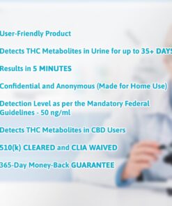 Exploro Highly Sensitive THC Urine Drug Test - When You Flush Your System of Weed and do Detox for Marijuana at Home Drugtest 25 Strips Marijuana, Edibles Testing Kit 24 71mAupK9m0L