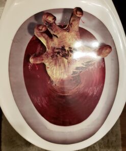 Zombie-Hand Peel 'N Place Toilet Topper 1 Piece 12 71mBL 2z6L