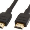 Amazon Basics 2-Pack HDMI Cable, 18Gbps High-Speed, 4K@60Hz, 2160p, Ethernet Ready, 10 Foot, Black 10 Feet
