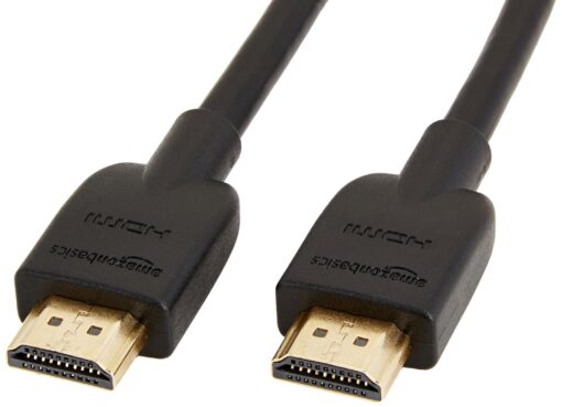 Amazon Basics 2-Pack HDMI Cable, 18Gbps High-Speed, 4K@60Hz, 2160p, Ethernet Ready, 10 Foot, Black 10 Feet