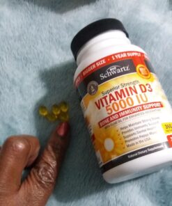 Vitamin D3 5000 IU (125 mcg) Natural Immune Support Supplement, Bone Strength, Healthy Muscle Function, with Olive Oil for Highest Absorption, Gluten Free & Non-GMO, 1 Year Supply, 360 Softgels 43 71mBqQtzdZL 1