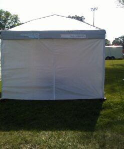 Quik Shade 10' x 10' Instant Canopy Wall Panel Accessory Set for WE100/C100/SX100 Canopies with Zipper Entry, White 16 71mCBDZVB5L