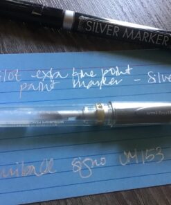 Pilot Metallic Permanent Paint Markers, 1 Each Gold & Silver, Extra Fine Point, Set of 2 (41400) 29 71mDuye40FL 3