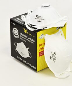 9116 Particulate Respirator Dust Mask with Valve, Two-Strap Cup Style Design, Lightweight with Cushioning Nose Foam, NIOSH Approved 10 Masks With Valve 10 Masks 19 71mE kmTdEL