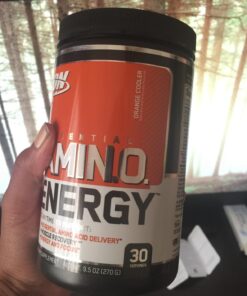 Optimum Nutrition Amino Energy - Pre Workout with Green Tea, BCAA, Amino Acids, Keto Friendly, Green Coffee Extract, Energy Powder - Orange Cooler, 30 Servings (Packaging May Vary) 30 Servings (Pack of 1) 40 71mFz2 QSML
