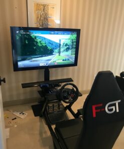 Next Level Racing F-GT Racing Simulator Cockpit. Formula and GT racing simulator cockpit compatible with Thrustmaster, Fanatec, Moza Racing on PC, Xbox and PS 49 71mGJqxIgLL