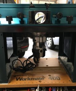 BOSCH RA1181 Benchtop Router Table 27 in. x 18 in. Aluminum Top with 2-1/2 in. Vacuum Hose Port 76 71mGWNi5ySL