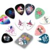NewEights Acoustic Guitar Picks - Unicorn Plectrum Series 2 (12-Pack) - Stocking Stuffers for Girls - Birthday Party Favors Assorted Bulk Pack Thanksgiving Christmas Rewards Encouragement Gift Guitar Picks - Plectrum Series 2 (12-Pack)