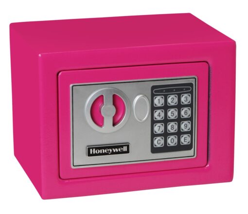 Honeywell Safes & Door Locks 5005P Steel Security Safe with Digital Lock, 0.17-Cubic Feet, Pink