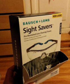Bausch & Lomb Sight SaversLens Cleaning Wipes, Pre-Moistened Tissues, Anti-Fog, Anti-Static, Anti-Streaking, Cleans Glass and Plastic, 100 Count (Pack of 1) Tissues - 100 Count 39 71mHtfMkycL