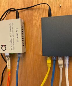 Open SFP Slot - Gigabit Ethernet - Fiber Optic Media Converter - to UTP Cat5e/Cat6 10/100/1000 Copper – AutoSensing - SFP Slot Supporting Any Mini GBIC/SFP Gigabit Type - Jumbo Frame & LLF Support 25 71mIC9AIJL