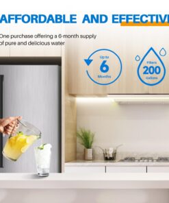 PUREPLUS ADQ747935 Replacement for LG LT1000P LT1000 Kenmore Elite 9980 LT1000PC, MDJ64844601 ADQ74793501, LMXS28626S, LFXS26973S, LT120F Refrigerator Water and Air Filter,3Pack, Model: RWF4700AC 25 71mIt6oGUtL