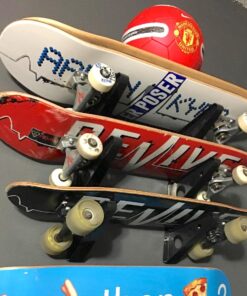 StoreYourBoard Skateboard and Longboard Storage Rack, Trifecta Wall Mount Display, Home and Garage Organizer 26 71mItfOAL