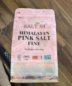 SALT 84 Himalayan Chef Pink Salt, Fine Grain, 1 Pound (Pack of 1) Pink Salt Fine Grain 1 Pound (Pack of 1) 43 71mJB1UeW8L