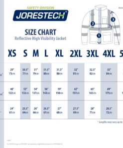 JORESTECH High Visibility Waterproof Bomber Jacket ANSI/ISEA 107-2015 Class 3 Level 2 … Large Orange 11 71mK12h0QmL